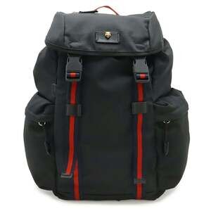 GUCCI Ophidia Mini Backpack 598661 Black Green Red Leather Backpack GUCCI Ophidia Mini Backpack 598661 Black Green Red Leather  main image 4